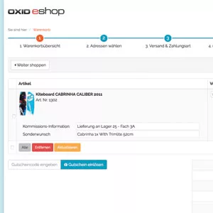 OXID eShop Modul Bestellreferenz je Artikel